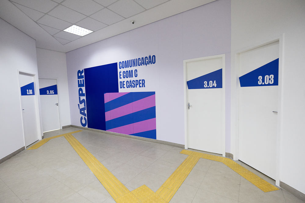 Sala de aula da Faculdade Cásper Líbero